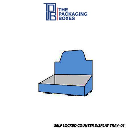 Self Locked Counter Display Tray Boxes