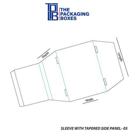 Sleeve with Tapered Side Panel Boxes design
