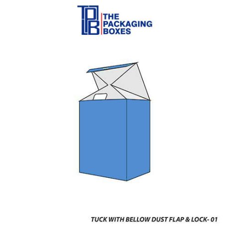 Tuck with Bellow Dust Flap Lock Boxes
