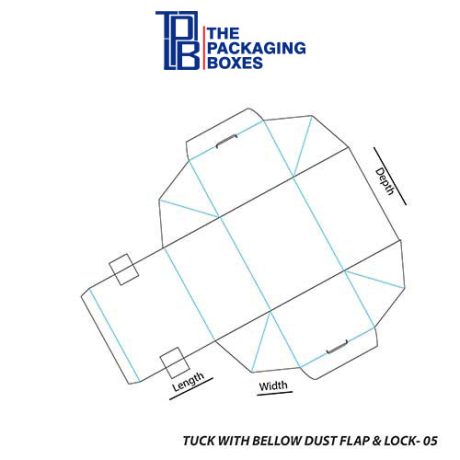 Tuck with Bellow Dust Flap Lock Boxes