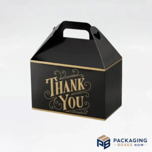 Custom Black Gable Boxes