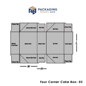 Four Corner Cake Box