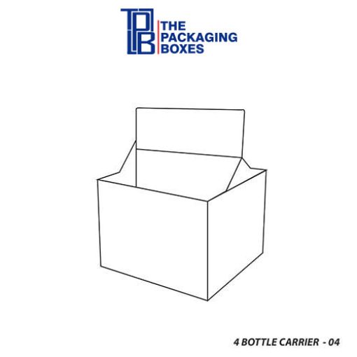 4 Pk Bottle Carrier Boxes Template