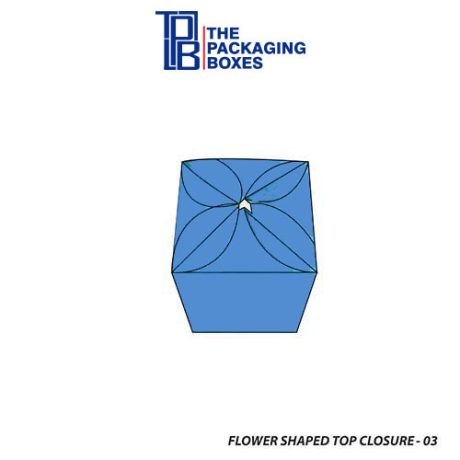 Flower Shaped Top Closure Boxes