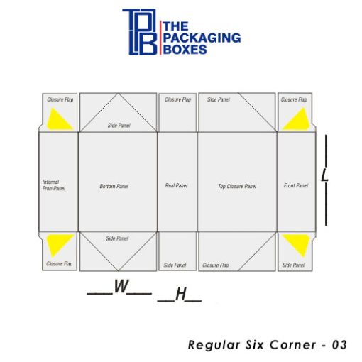 Custom Regular Six Corner Boxes