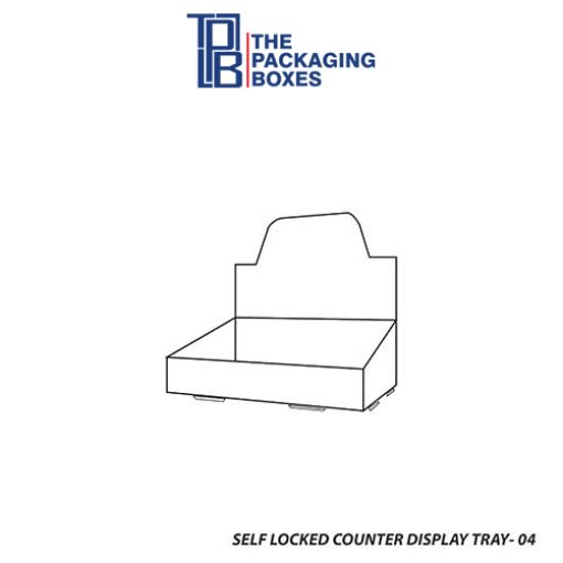 Self Locked Counter Display Tray Boxes