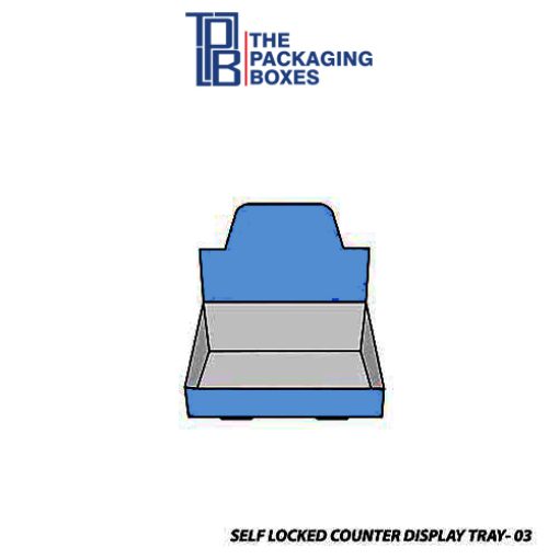 Self Locked Counter Display Tray Boxes