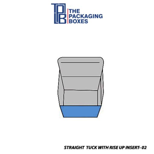 custom straight tuck with rise up insert boxes