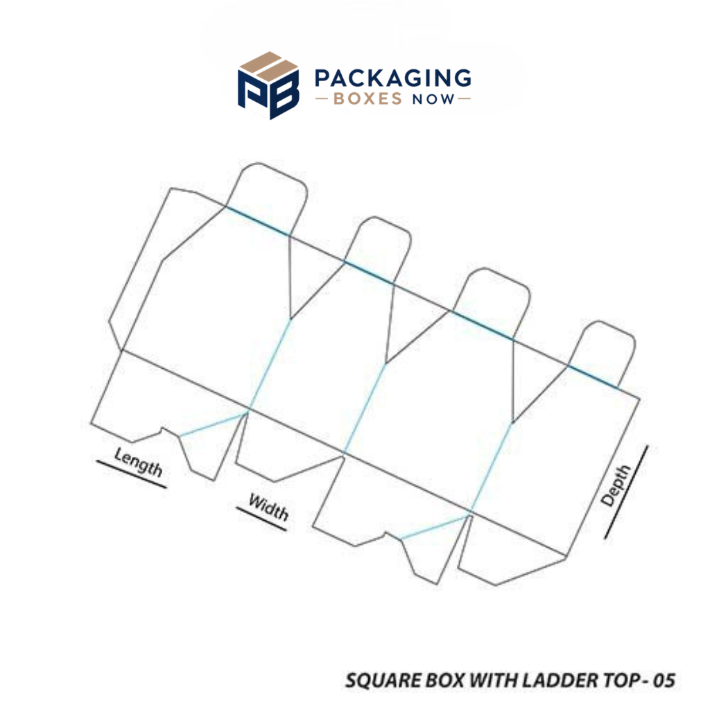 Square Box with Ladder Top