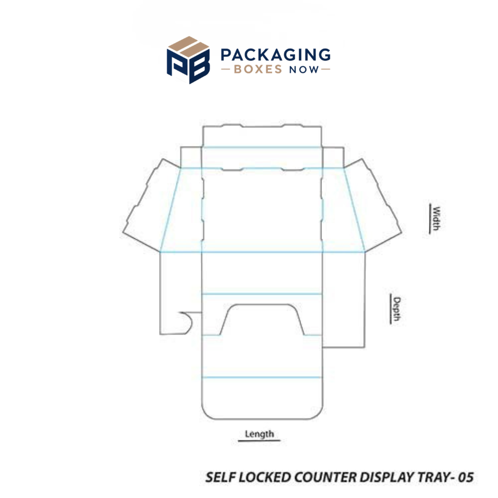 Self-Locked Counter Display Tray