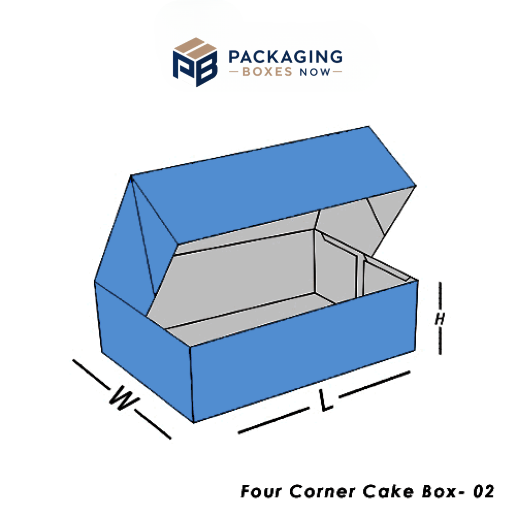 Four Corner Cake Box