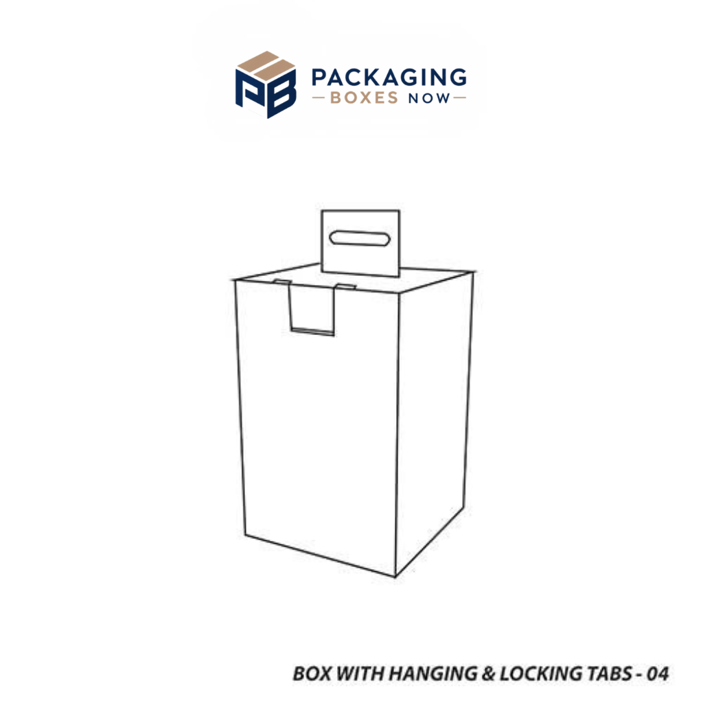 Box with Hanging & Locking Tabs