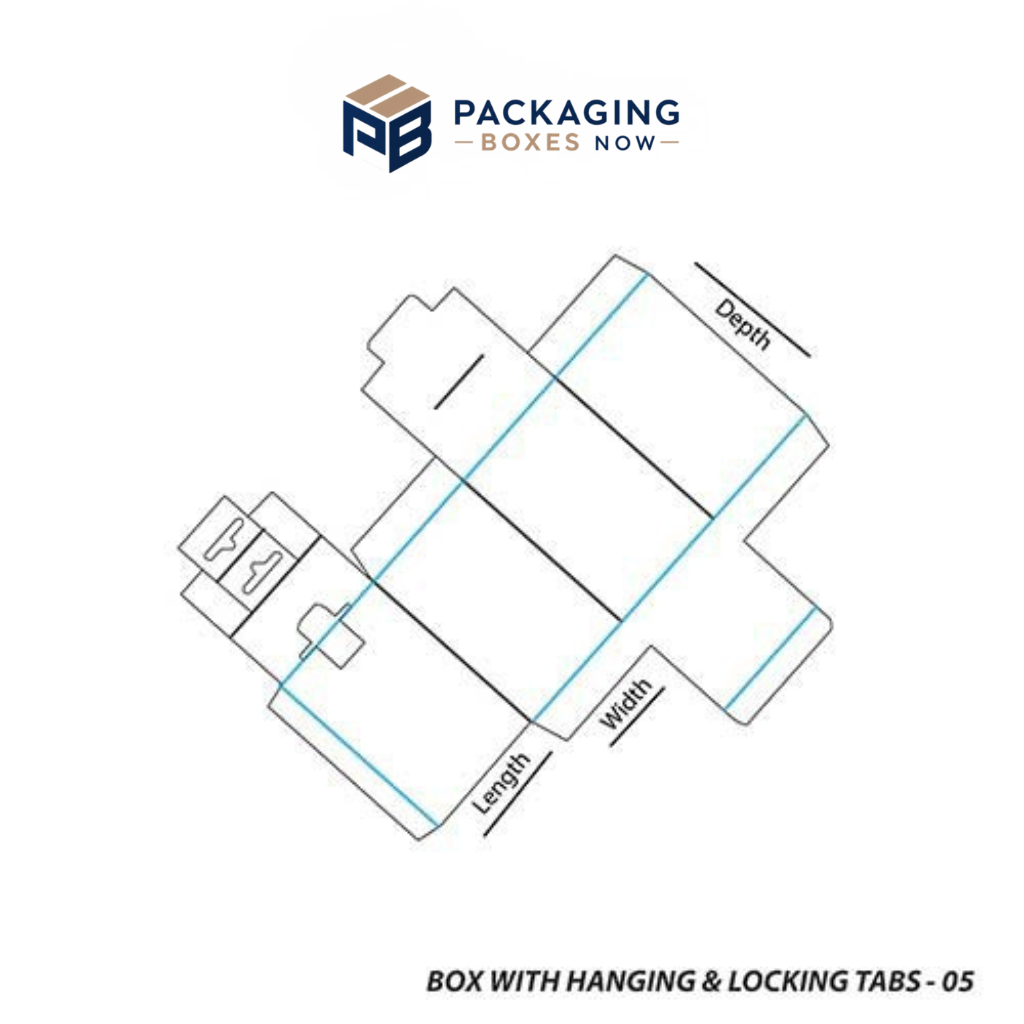 Box with Hanging & Locking Tabs